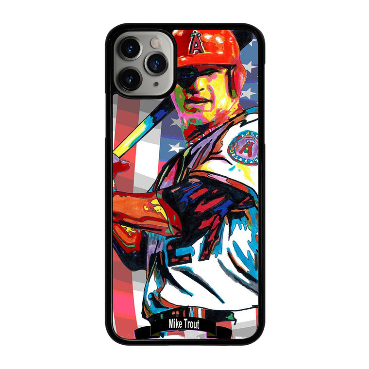 MIKE TROUT LOS ANGELES ANGELS BASEBALL iPhone 11 Pro Max Case Cover