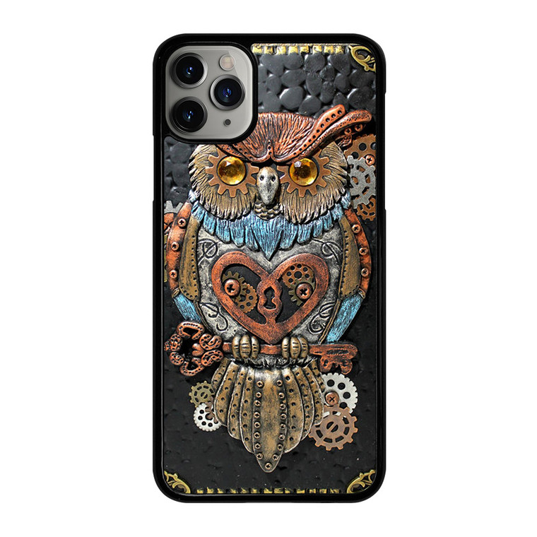 OWL STEAMPUNK BOOK iPhone 11 Pro Max Case Cover