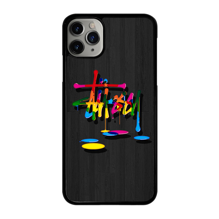 STUSSY PAINT LOGO iPhone 11 Pro Max Case Cover STUSSY PAINT LOGO iPhone 11 Pro Max Case Cover
