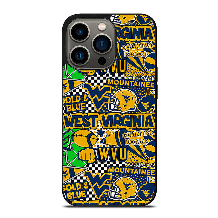 WEST VIRGINIA MOUNTAINEERS COLLAGE iPhone 13 Pro Case Cover