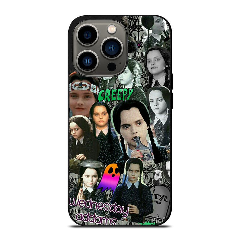 WEDNESDAY ADDAMS COLLAGE iPhone 13 Pro Case Cover