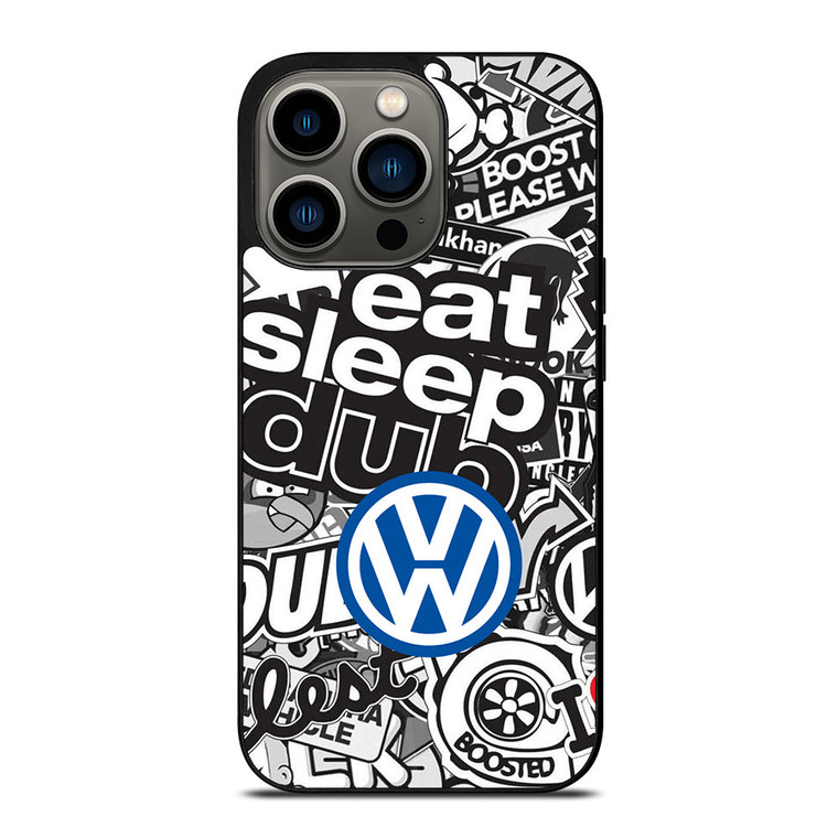VW STICKER BOMB iPhone 13 Pro Case Cover