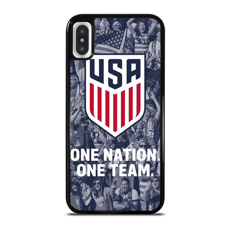 USA SOCCER TEAM ONE NATION ONE TEAM iPhone X / XS Case Cover