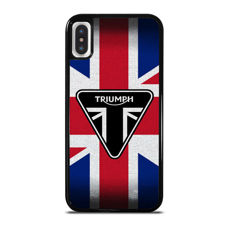 TRIUMPH MOTORCYCLE FLAG LOGO iPhone X / XS Case Cover