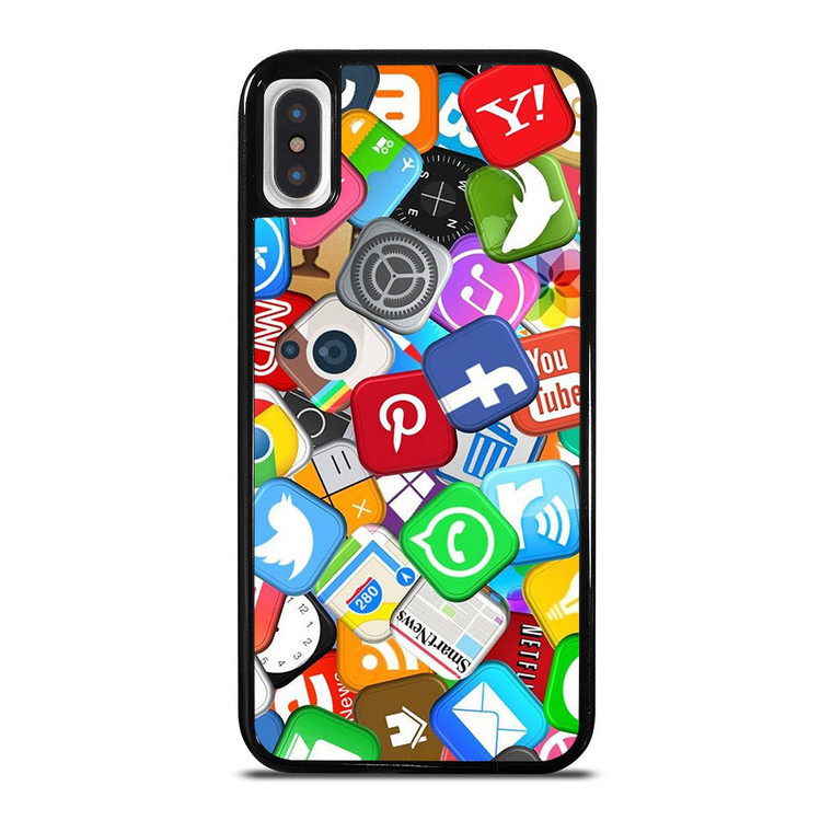 SOCIAL MEDIA LOGO iPhone X / XS Case Cover