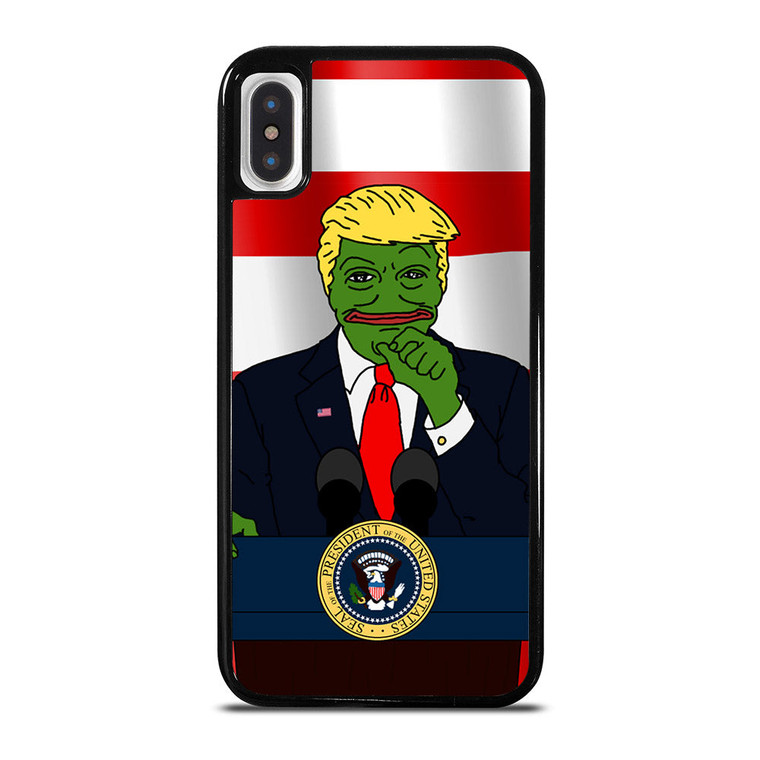 PEPE THE SMUG FROG DONALD TRUMP iPhone X / XS Case Cover