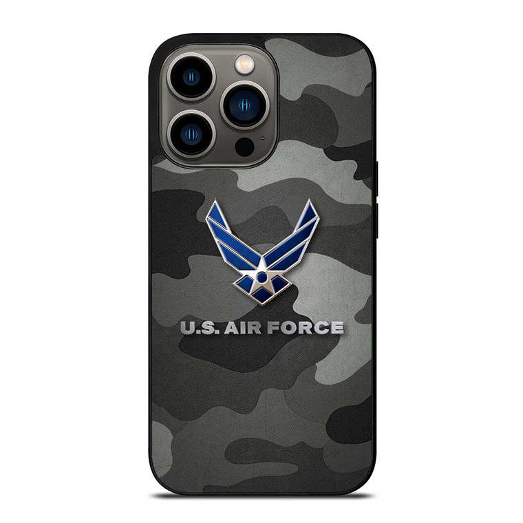 US AIR FORCE CAMO LOGO  iPhone 13 Pro Case Cover