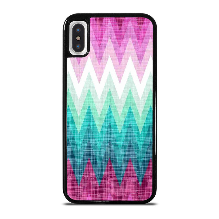 OMBRE PASTEL CHEVRON PATTERN 2 iPhone X / XS Case Cover