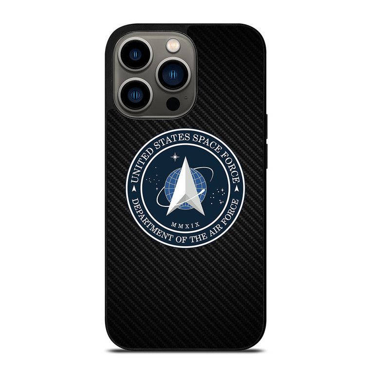 UNITED STATES SPACE CORPS USSC CARBON LOGO iPhone 13 Pro Case Cover