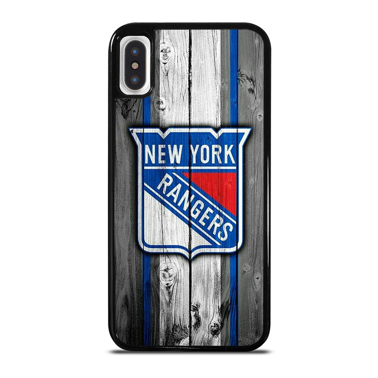 NEW YORK RANGERS WOODEN iPhone X / XS Case Cover