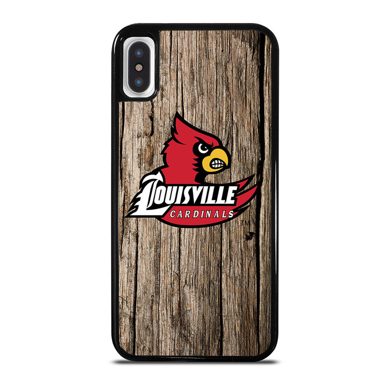 LOUISVILLE CARDINALS WOODEN iPhone X / XS Case Cover