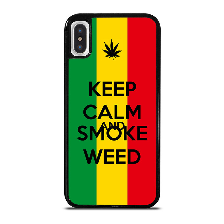 KEEP CALM AND SMOKE WEED 2 iPhone X / XS Case Cover