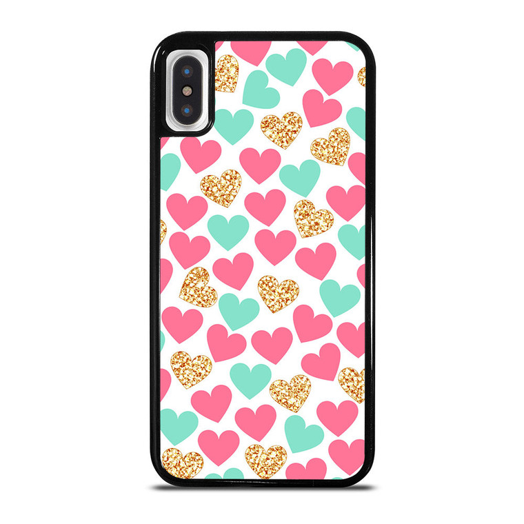 HEARTS AESTHETIC iPhone X / XS Case Cover