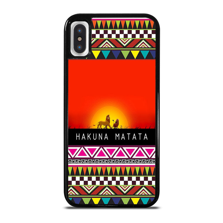 HAKUNA MATATA LION KING AZTEC 2 iPhone X / XS Case Cover
