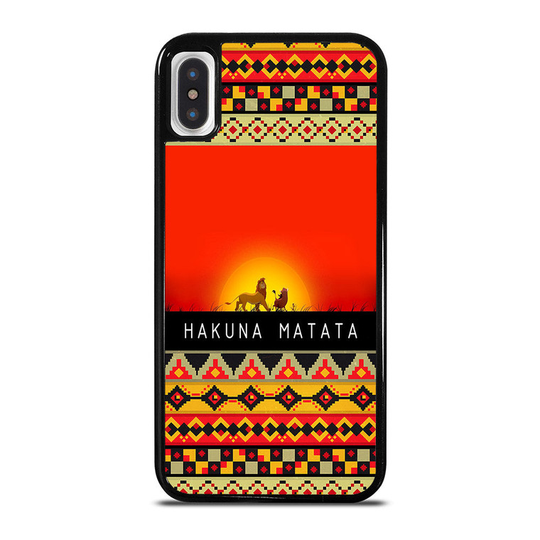 HAKUNA MATATA LION KING AZTEC 1 iPhone X / XS Case Cover