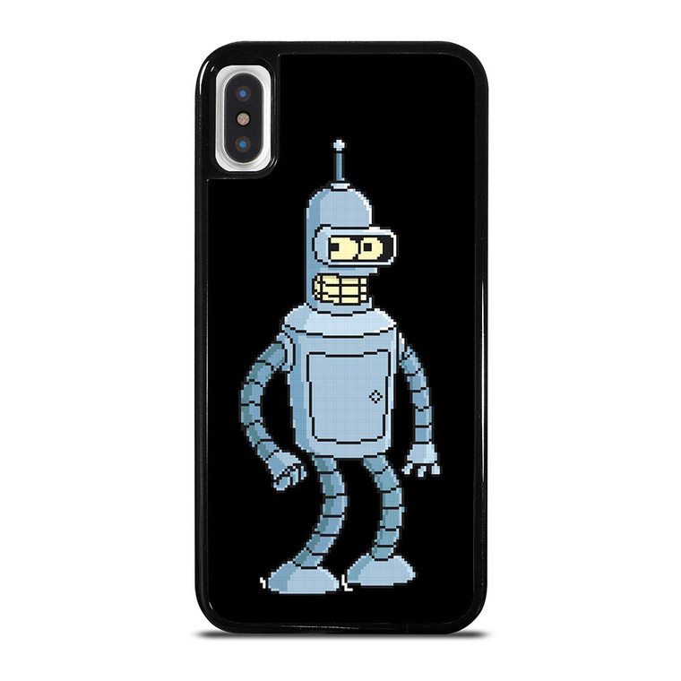 FUTURAMA BENDER 8BIT iPhone X / XS Case Cover