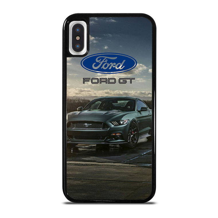 FORD MUSTANG GT BLACK CAR iPhone X / XS Case Cover
