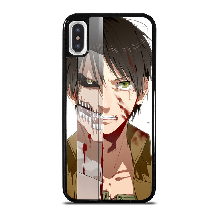 EREN YEAGER FACE ATTACK ON TITAN iPhone X / XS Case Cover