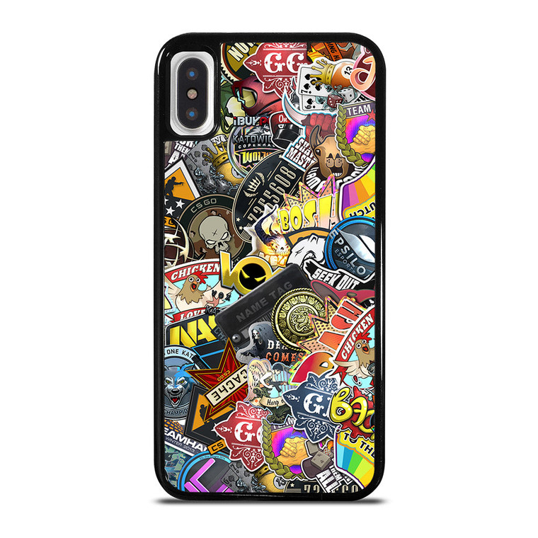 CSGO STICKER BOMB iPhone X / XS Case Cover