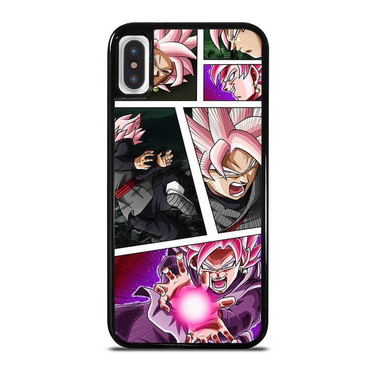 BLACK GOKU SS ROSE COLLAGE iPhone X / XS Case Cover