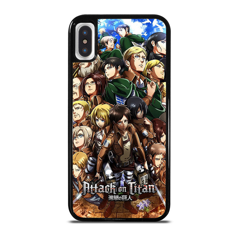 ATTACK ON TITAN CHARACTER iPhone X / XS Case Cover