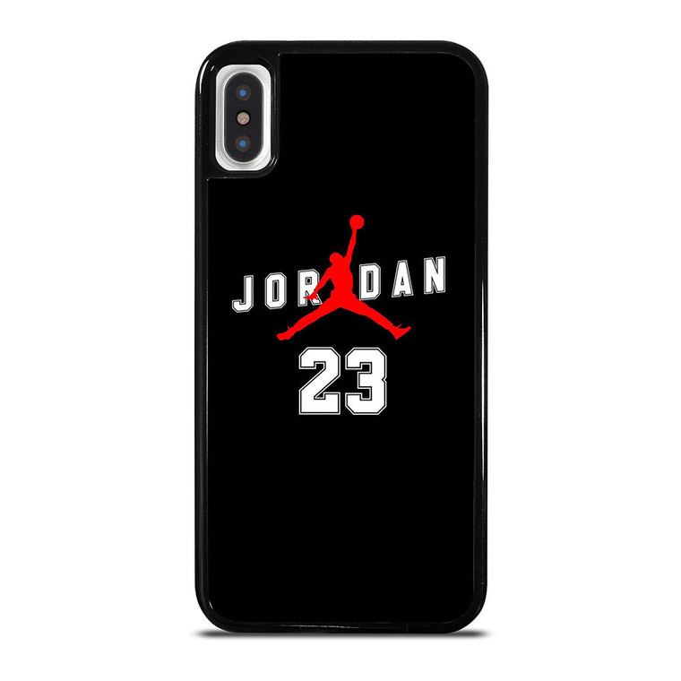 AIR JORDAN BLACK iPhone X / XS Case Cover