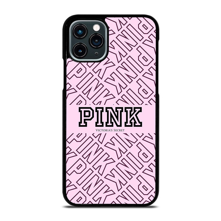 VICTORIA'S SECRET PINK LOGO PATTERN iPhone 11 Pro Case Cover