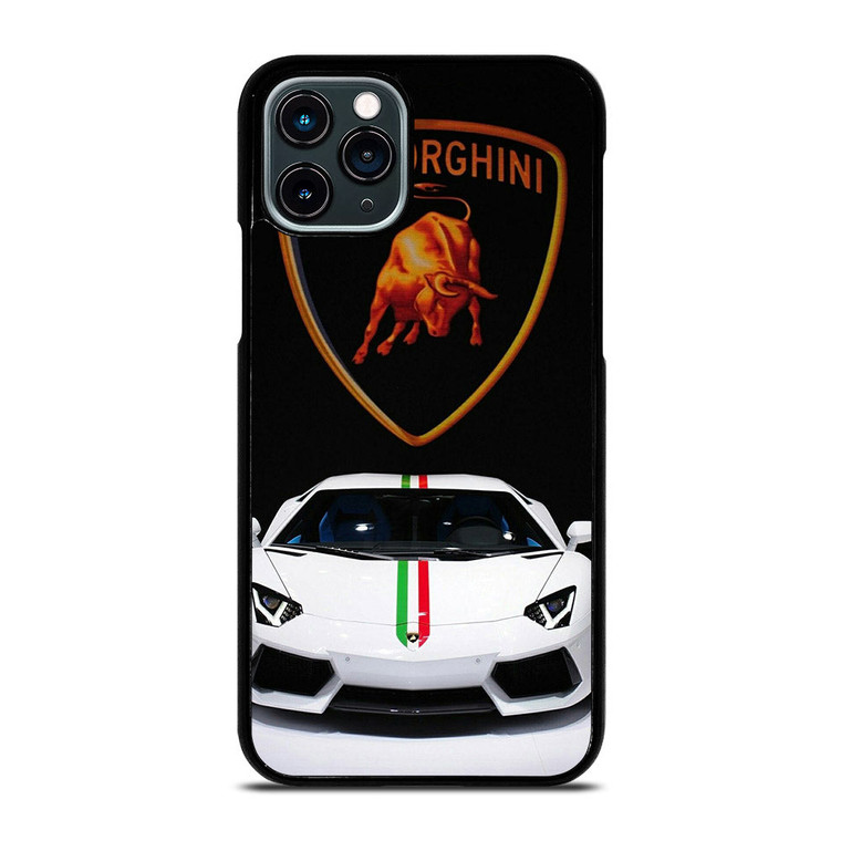 LAMBORGHINI WHITE CAR iPhone 11 Pro Case Cover