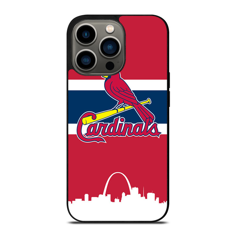 ST LOUIS CARDINALS STRIPE iPhone 13 Pro Case Cover