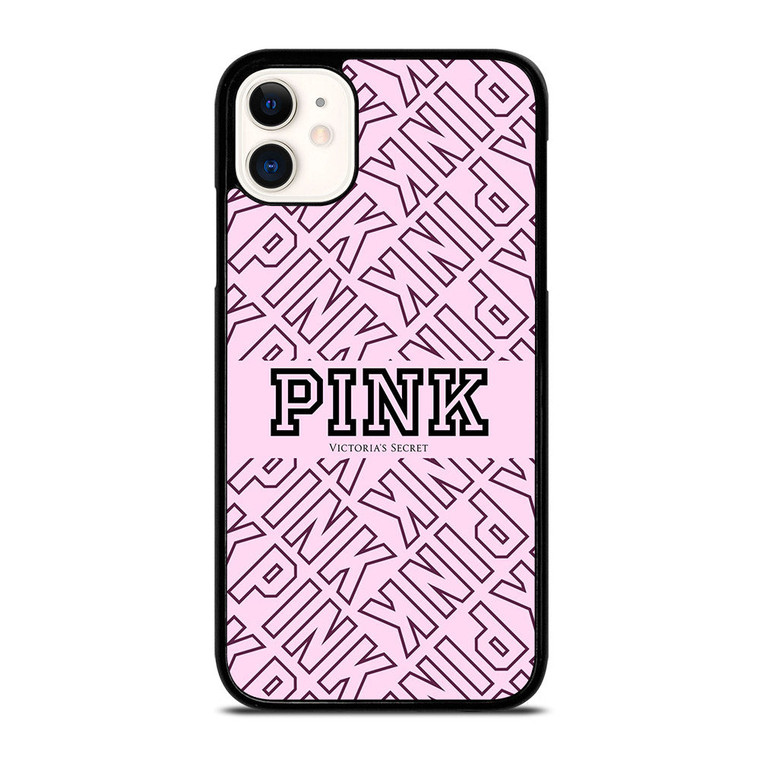 VICTORIA'S SECRET PINK LOGO PATTERN iPhone 11 Case Cover