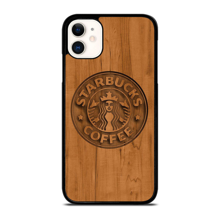 STARBUCKS COFFEE WOODEN iPhone 11 Case Cover