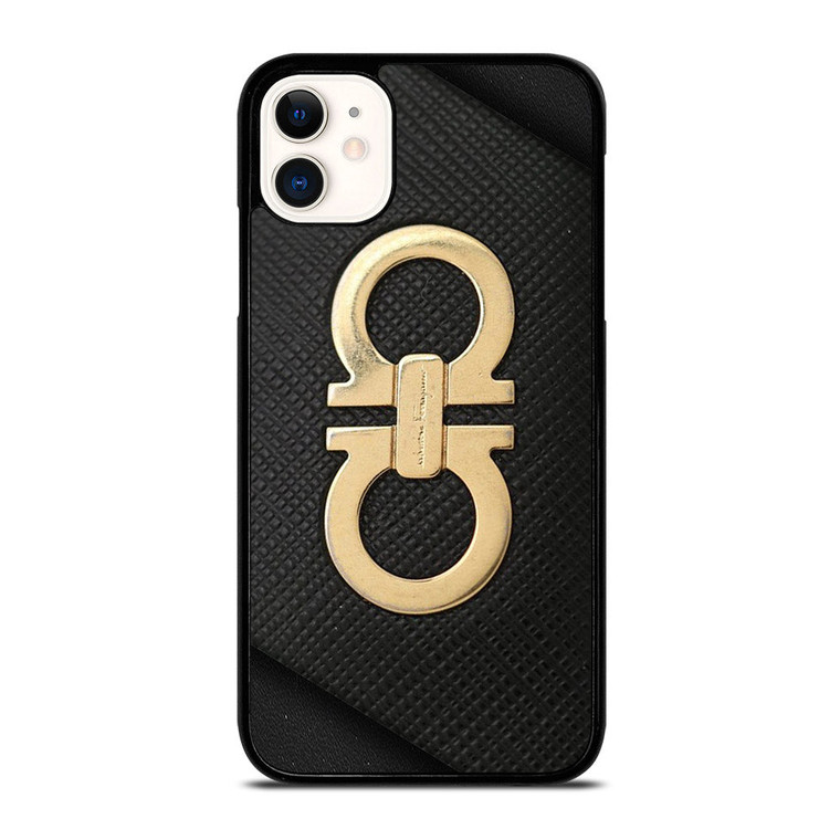 SALVATORE FERRAGAMO GOLD LOGO iPhone 11 Case Cover