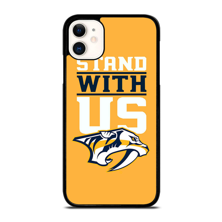 NASHVILLE PREDATORS STAND WITH US iPhone 11 Case Cover