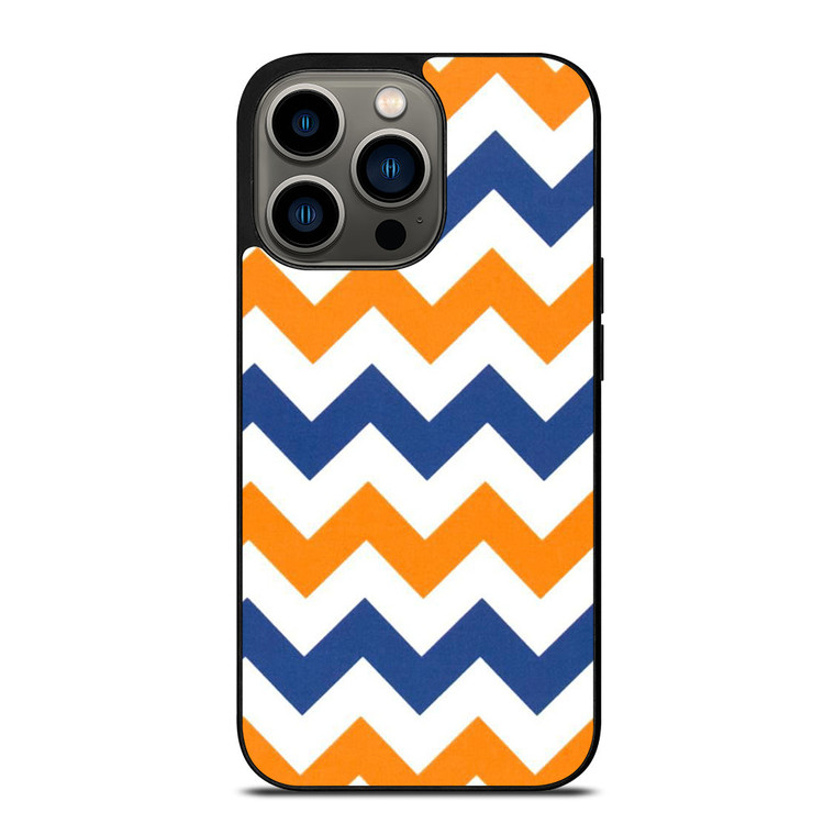 RILEY BLAKE ORANGE AND BLUE STRIPE iPhone 13 Pro Case Cover