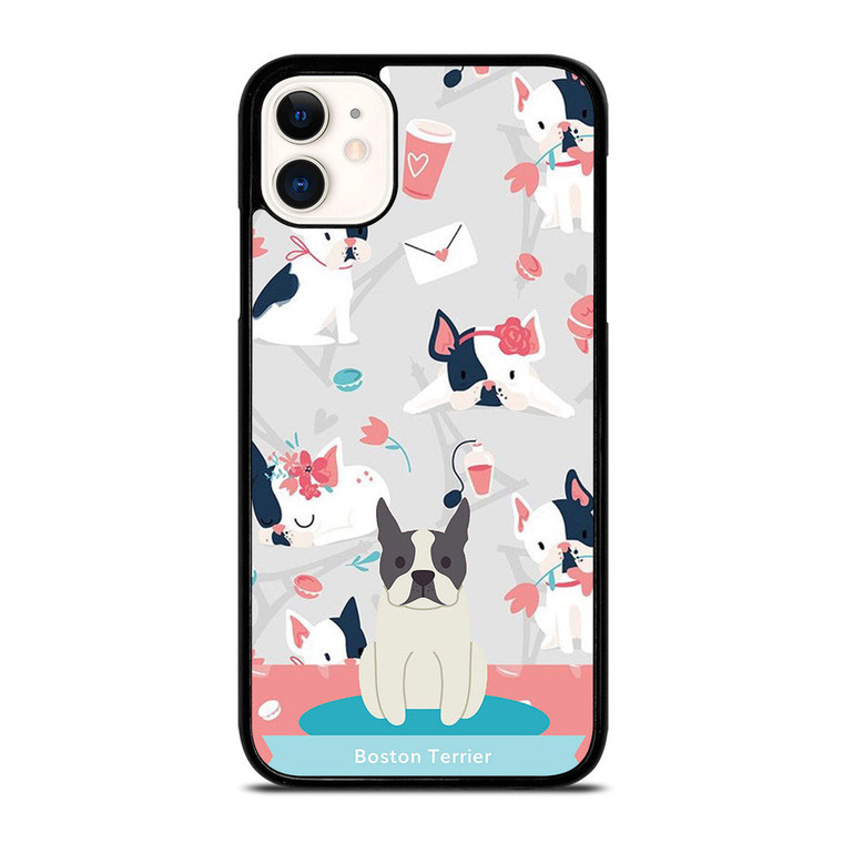 BOSTON TERRIER DOG 1 iPhone 11 Case Cover