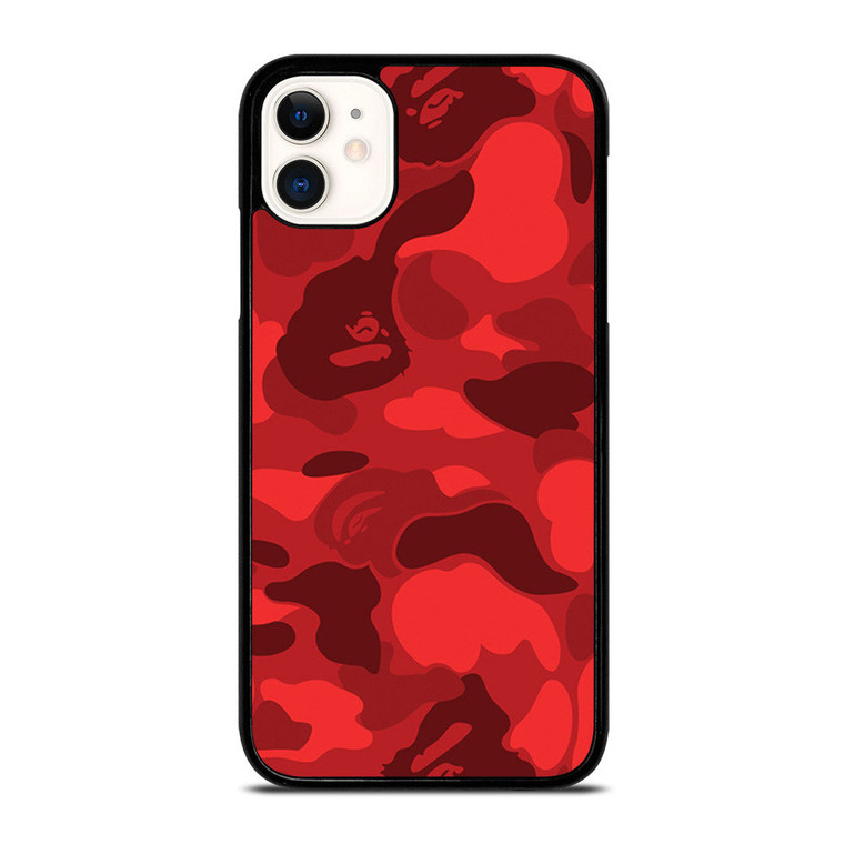 BAPE CAMO RED iPhone 11 Case Cover