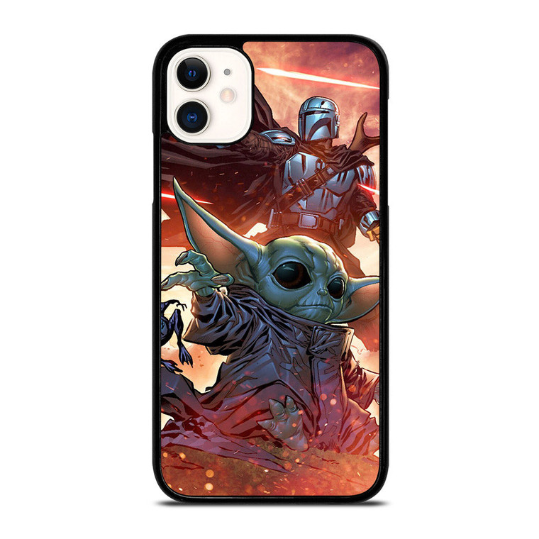 BABY YODA AND THE MANDALORIAN 2 iPhone 11 Case Cover