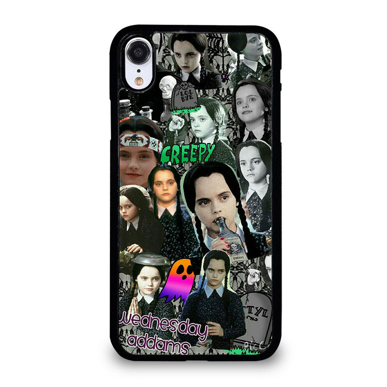WEDNESDAY ADDAMS COLLAGE iPhone XR Case Cover