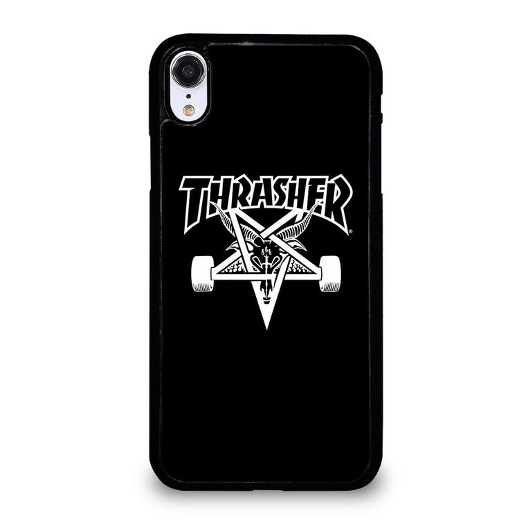 THRASER SKATEBOARD BLACK iPhone XR Case Cover