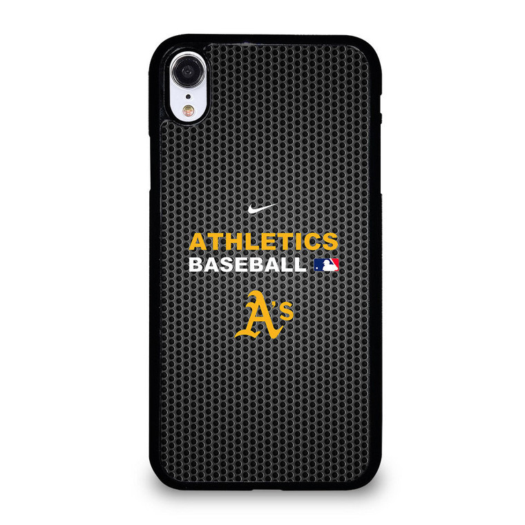 OAKLAND ATHLETICS METAL LOGO 2 iPhone XR Case Cover