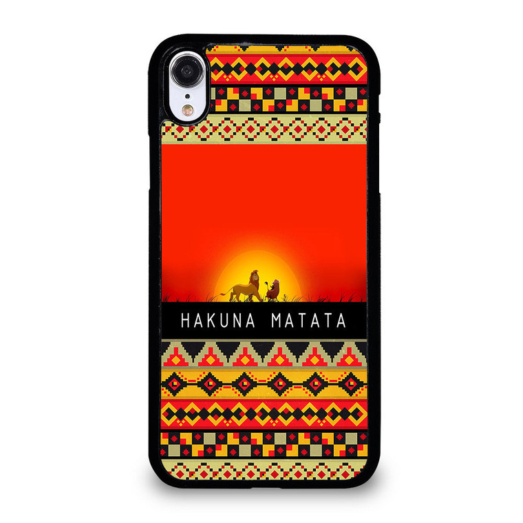 HAKUNA MATATA LION KING AZTEC 1 iPhone XR Case Cover