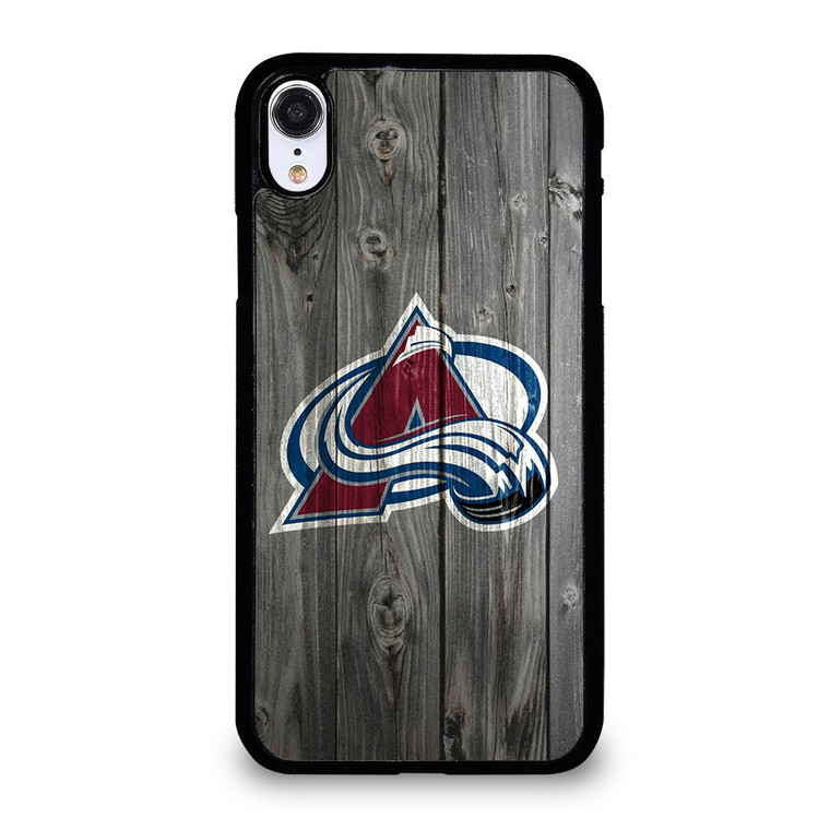 COLORADO AVALANCHE WOODEN iPhone XR Case Cover COLORADO AVALANCHE WOODEN iPhone XR Case Cover