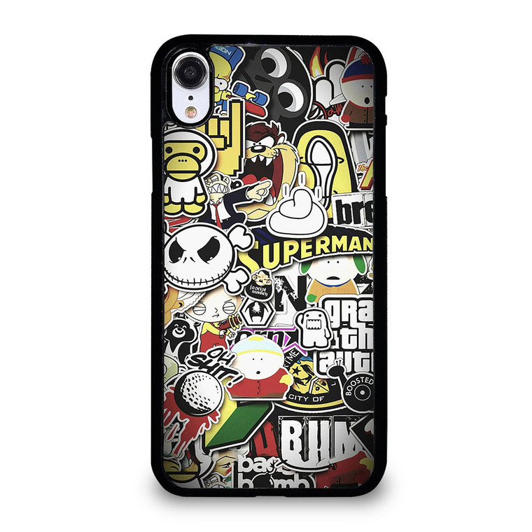 BAPE STICKER BOMB iPhone XR Case Cover