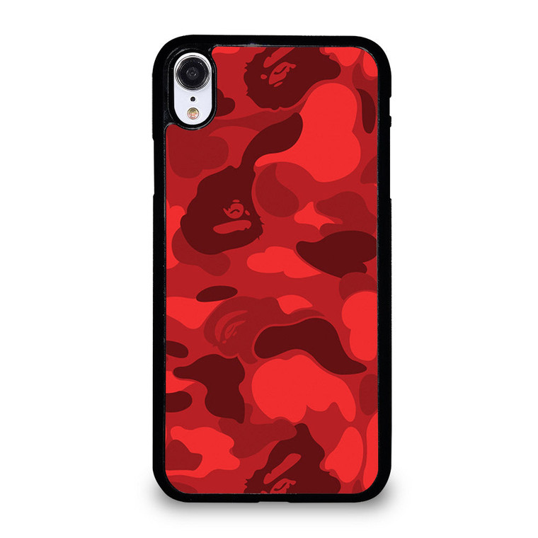 BAPE CAMO RED iPhone XR Case Cover