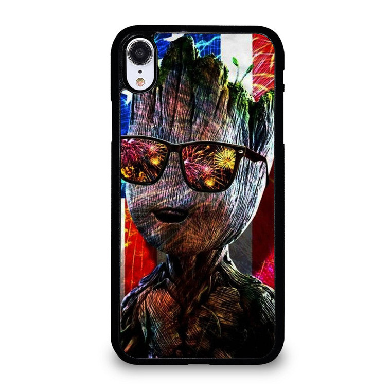 BABY GROOT AMERICAN iPhone XR Case Cover