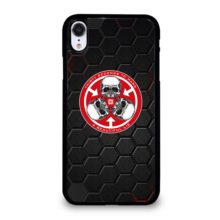 30 SECONDS TO MARS SKULL LOGO iPhone XR Case Cover