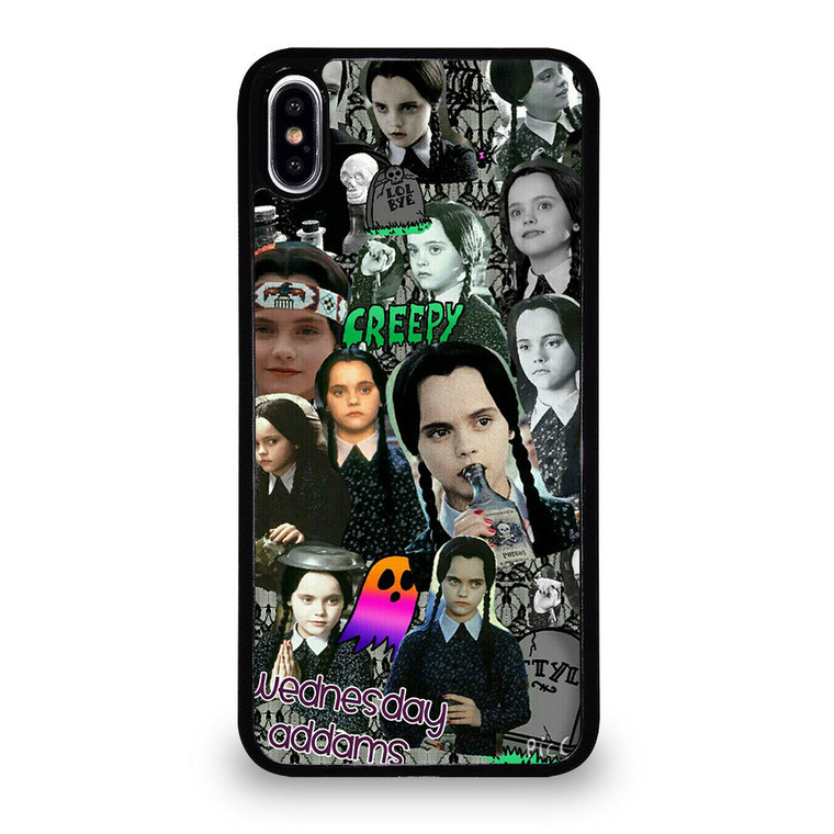 WEDNESDAY ADDAMS COLLAGE iPhone XS Max Case Cover