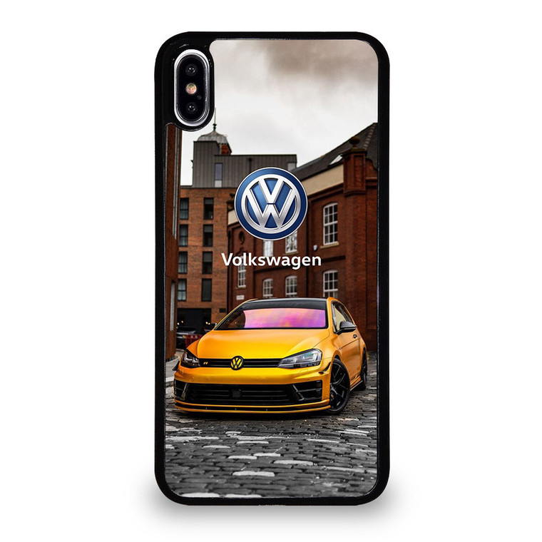 VW VOLKSWAGEN GTI CAR YEELOW iPhone XS Max Case Cover