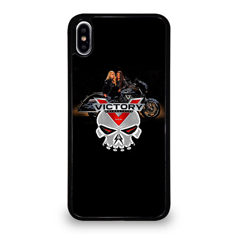VICTORY MOTORCYCLES SKULL iPhone XS Max Case Cover