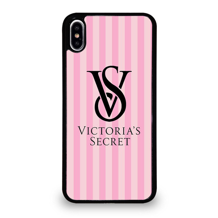 VICTORIA'S SECRET STRIPE LOGO iPhone XS Max Case Cover